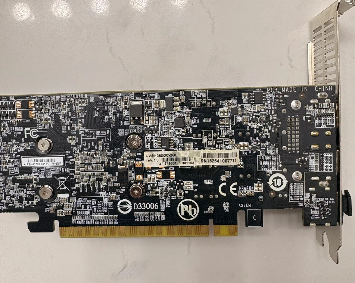 Gigabyte Nvidia GTX 1050 OC 2gb lp gpu graphics card - photo 4