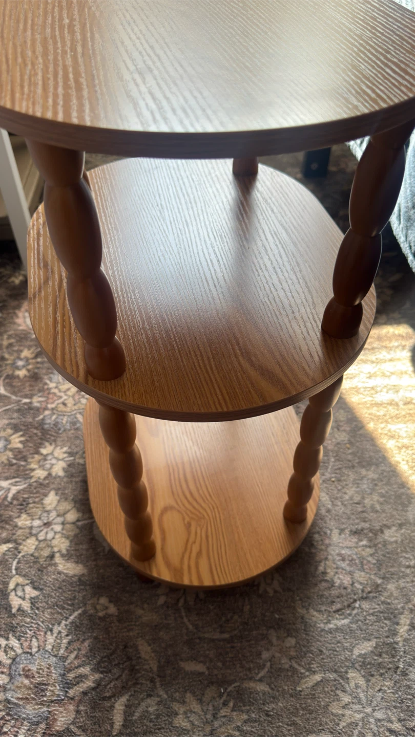 3-Tier Wooden Side Table - photo 2