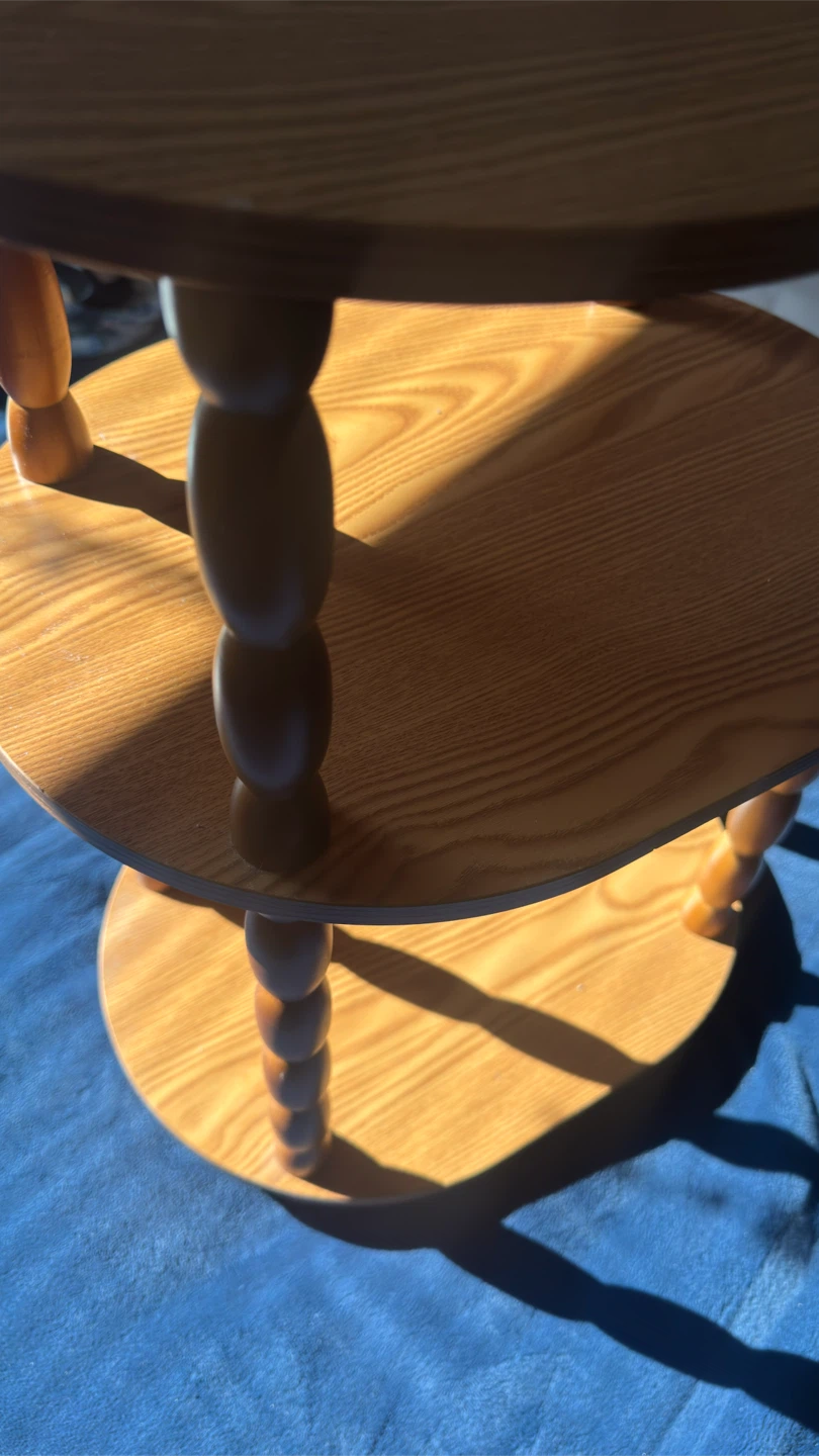 3-Tier Wooden Side Table - photo 5