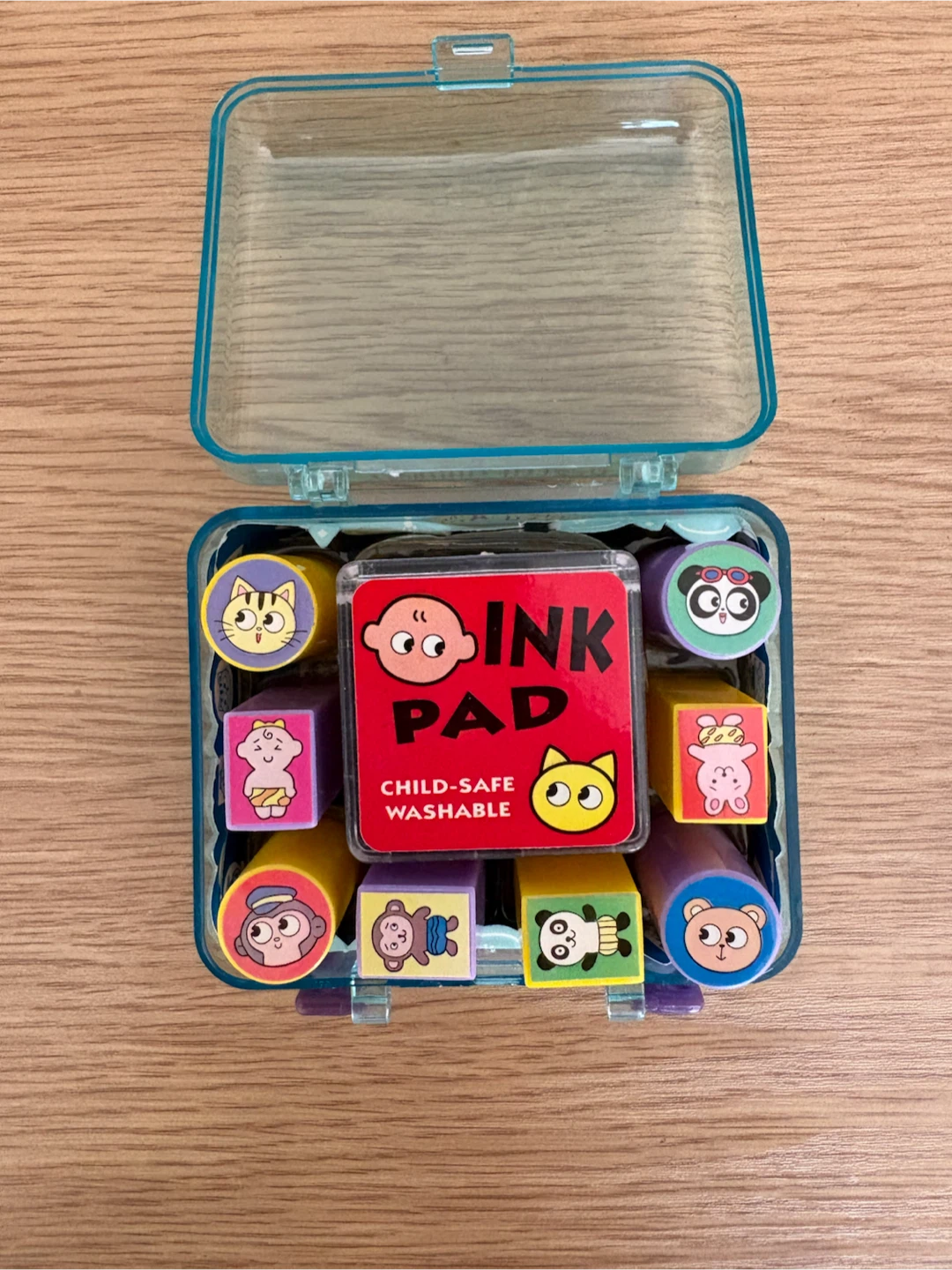 Kid's Stamp Set with Washable Ink Pad