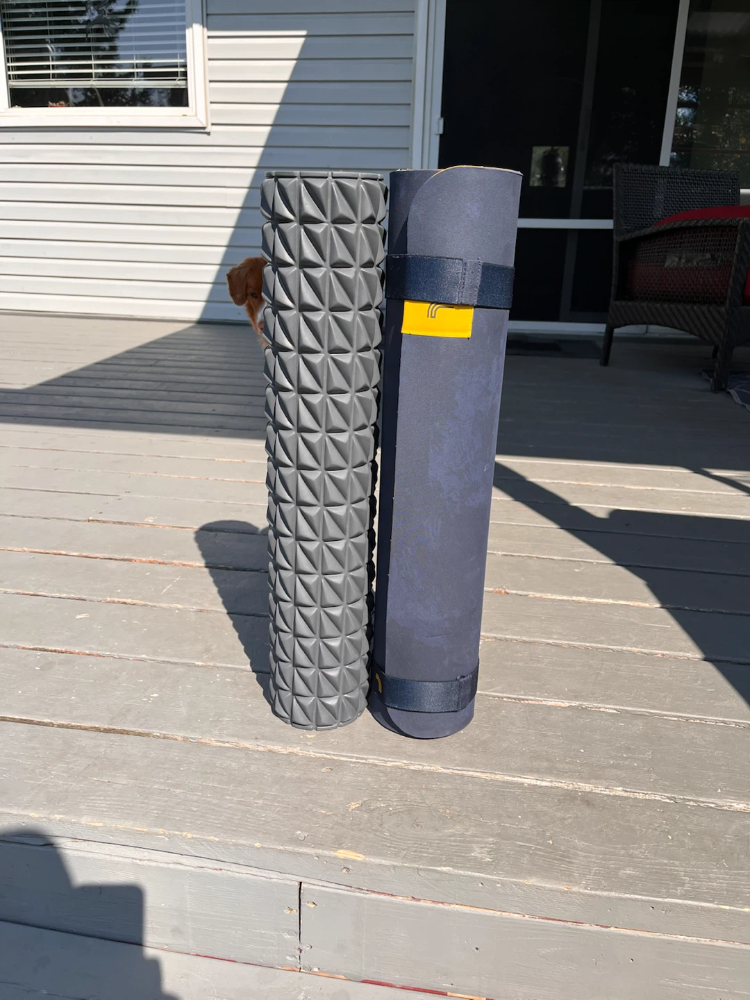Foam Roller and Yoga Mat Set