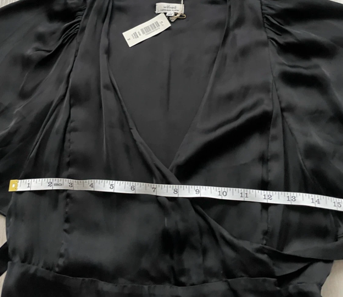 Wilfred Nadine Wrap Dress, 100% cupro, pockets, XS NWT - photo 5