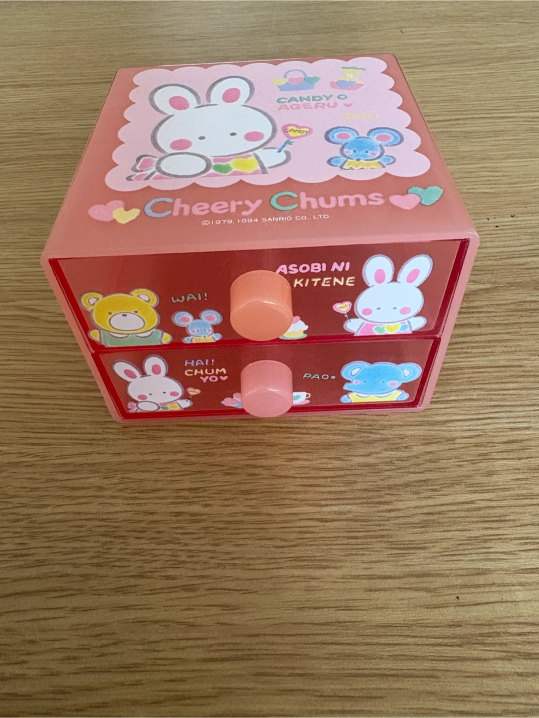 Cheery Chums Sanrio Two-Drawer Storage Box