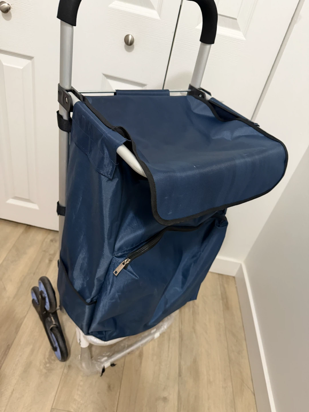 Blue Shopping Trolley with Wheels - photo 2