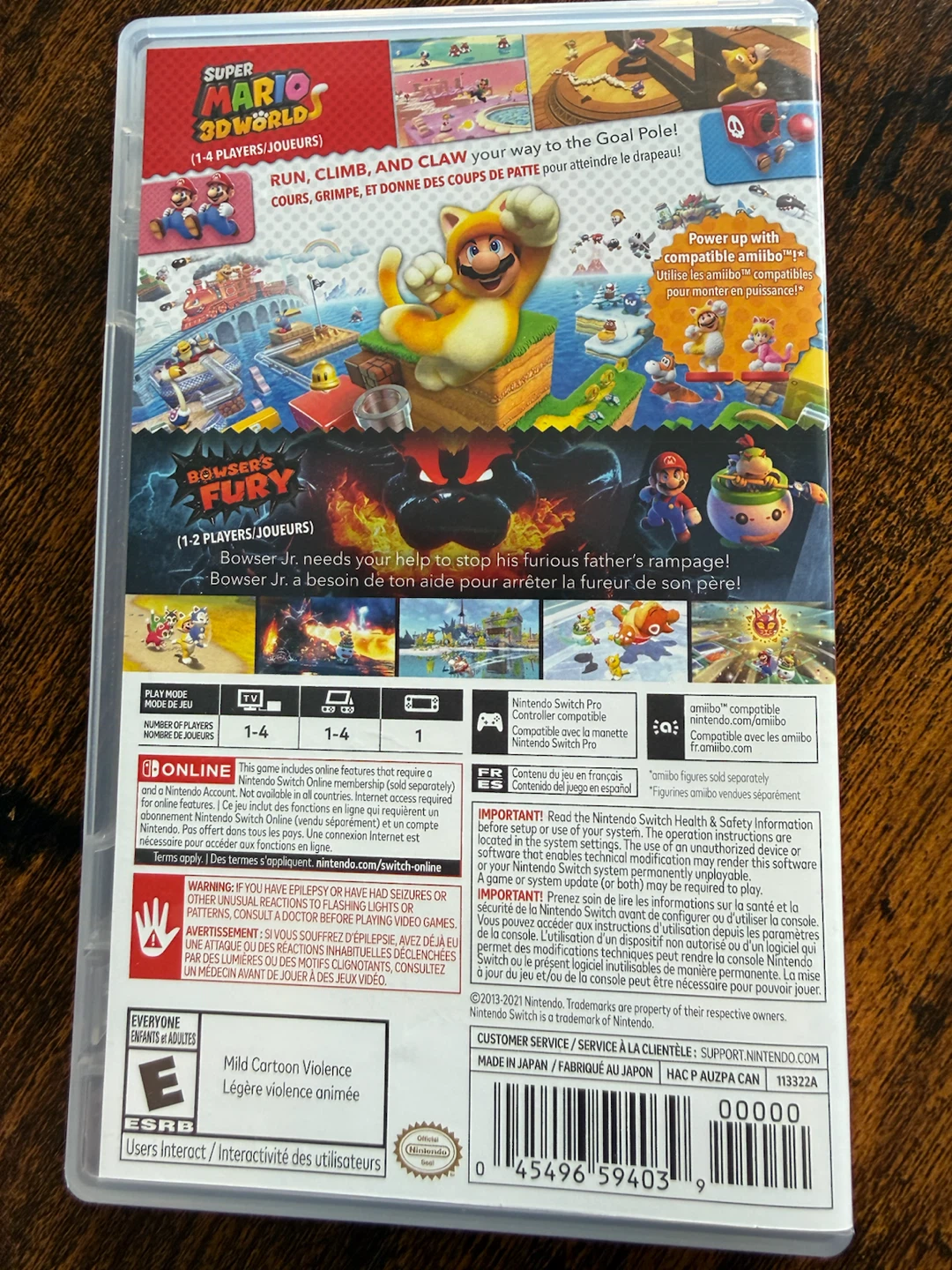 Nintendo Switch Super Mario 3D World + Bowser's Fury Game - photo 2