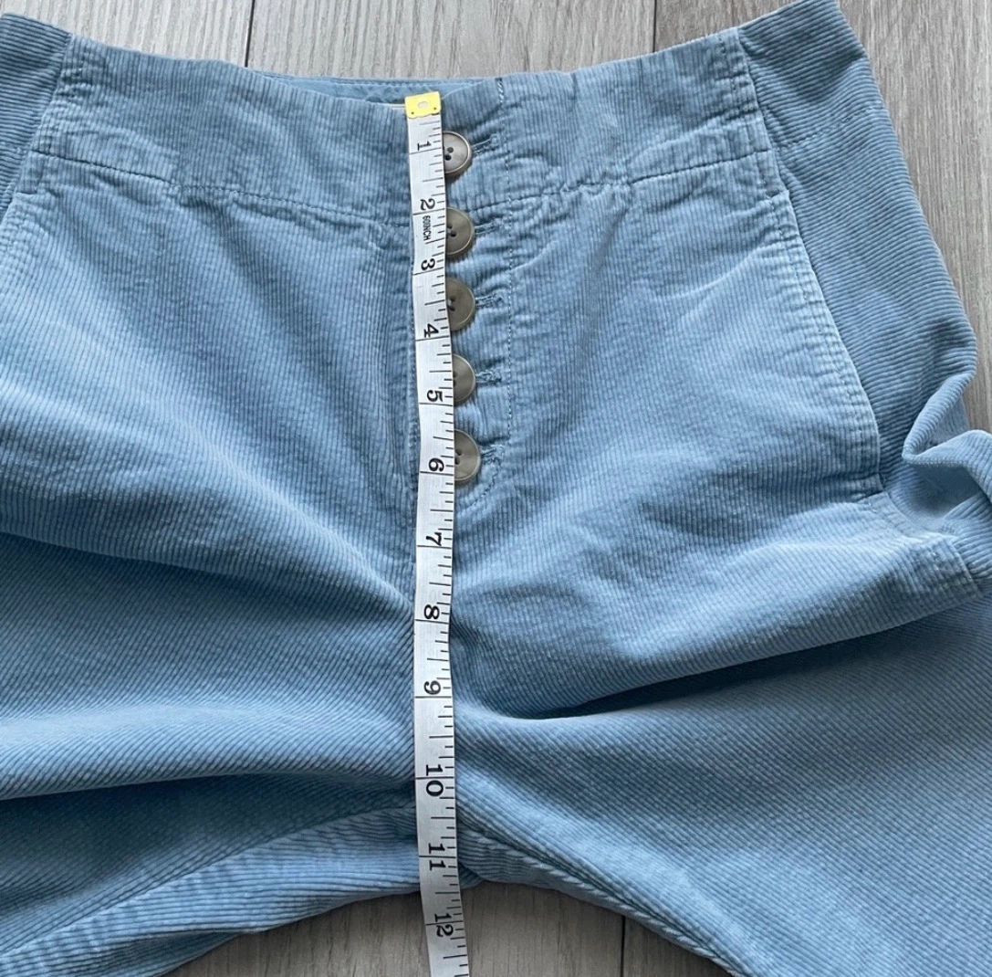 Anthropologie Harrison Wide Leg Corduroy pants, vintage blue, 0 - photo 5