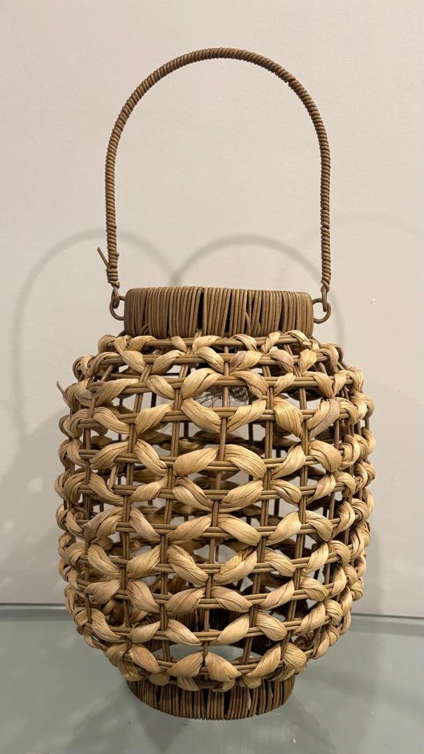 Woven Rattan Solar Lantern - photo 3