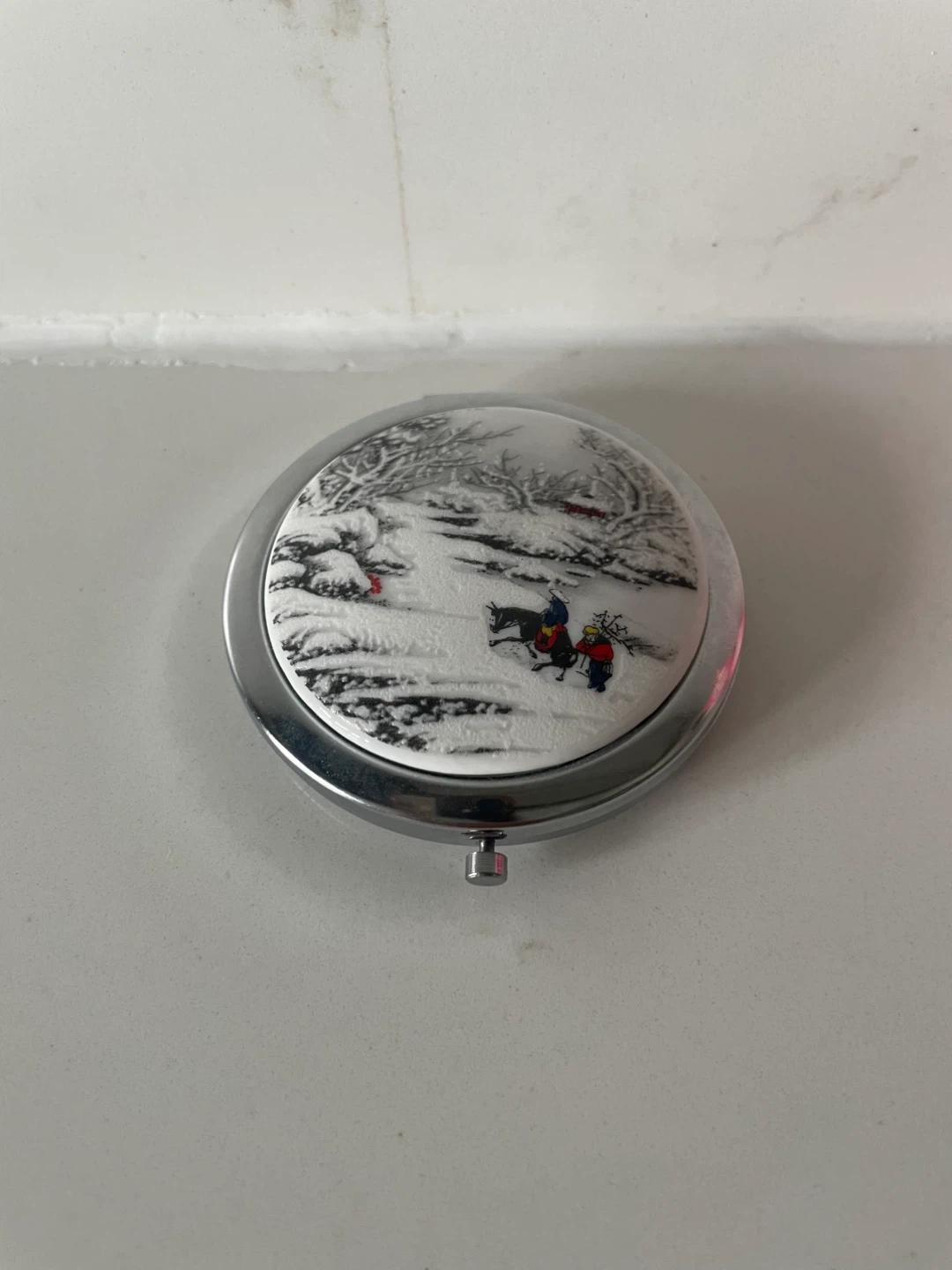 Winter themed Compact Mirror
