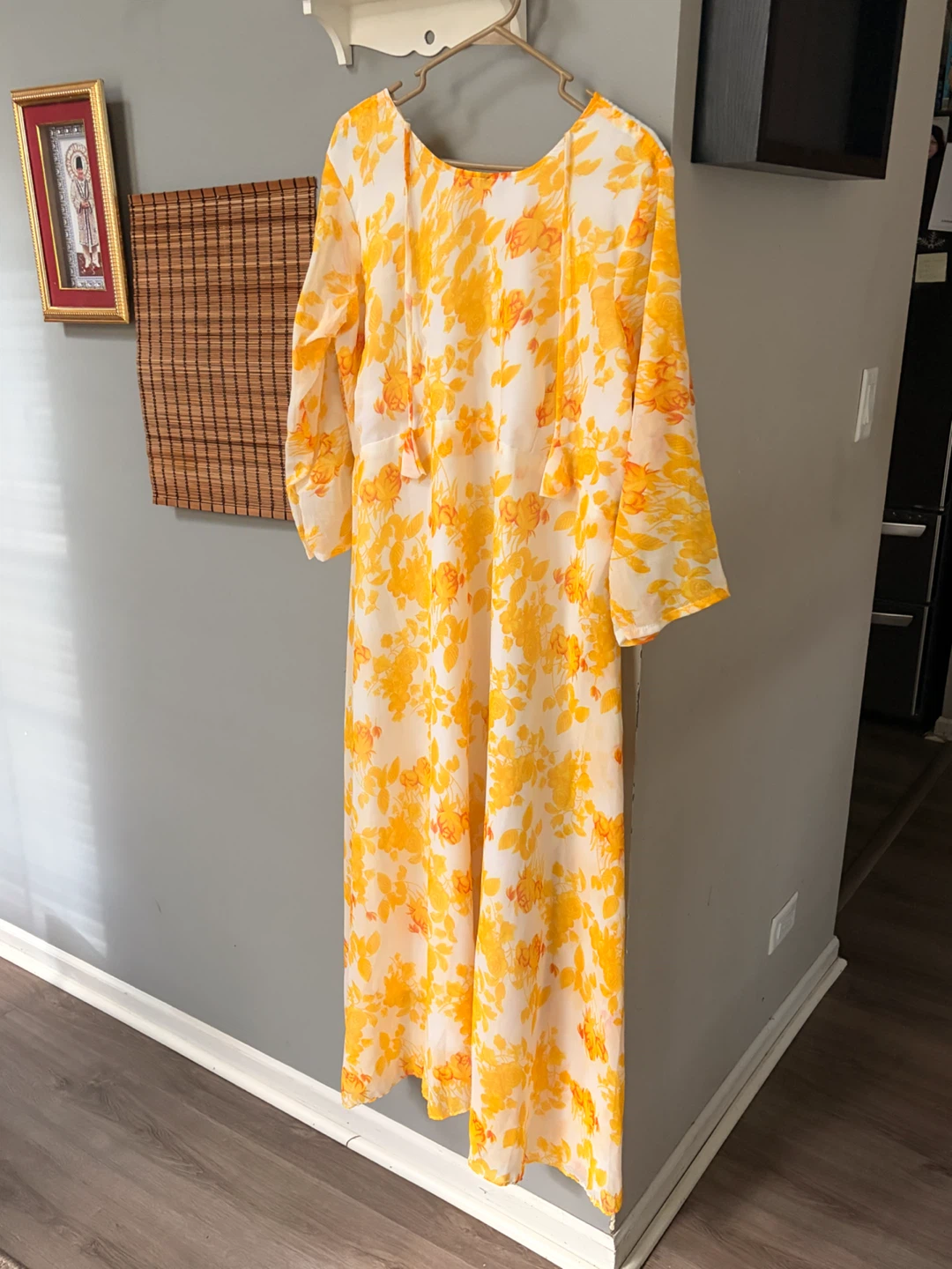 Maxi Dress Yellow Floral Size 6XL - photo 4