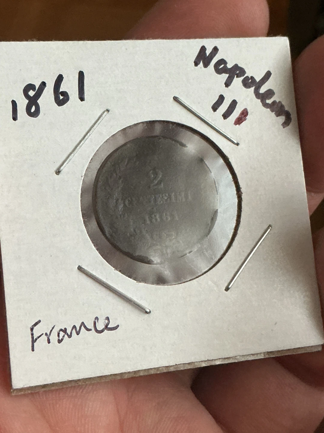 Antique 1861 Emperor Napoleon iii of France - photo 2