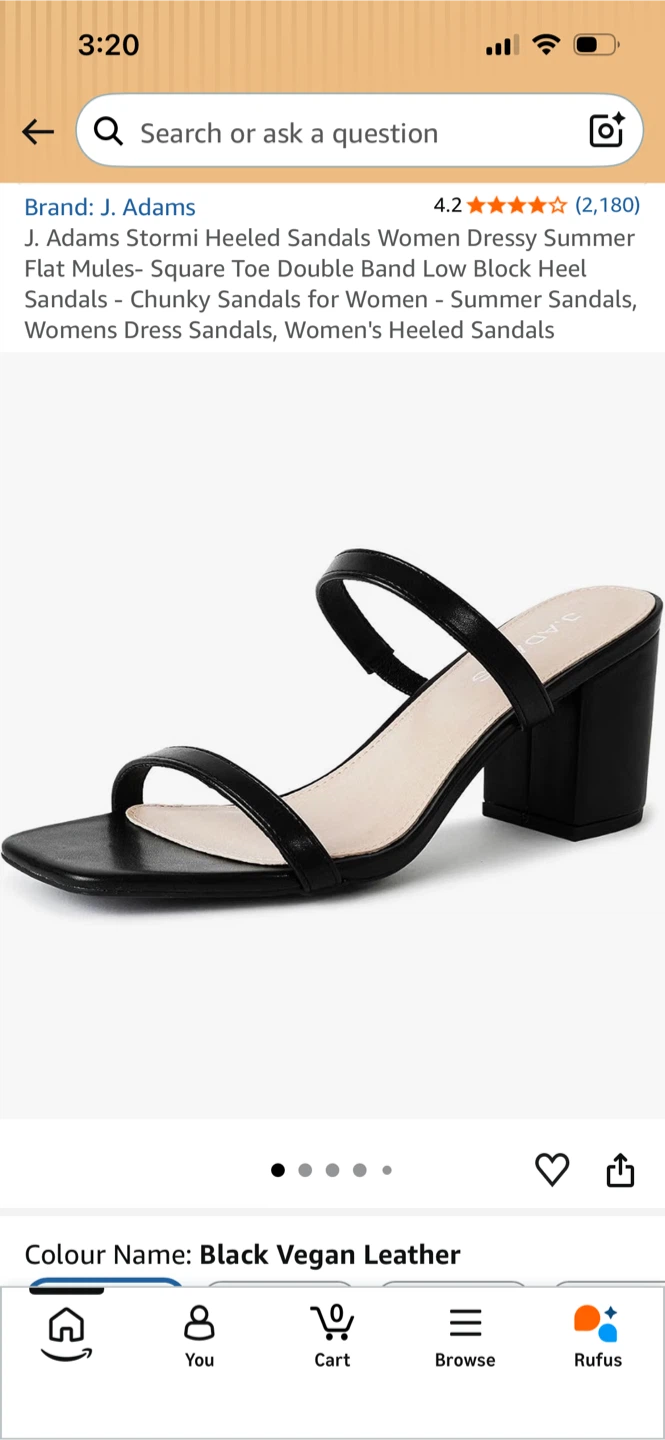 J. Adams Stormi Black Heeled Sandals Size 9.5 - photo 5