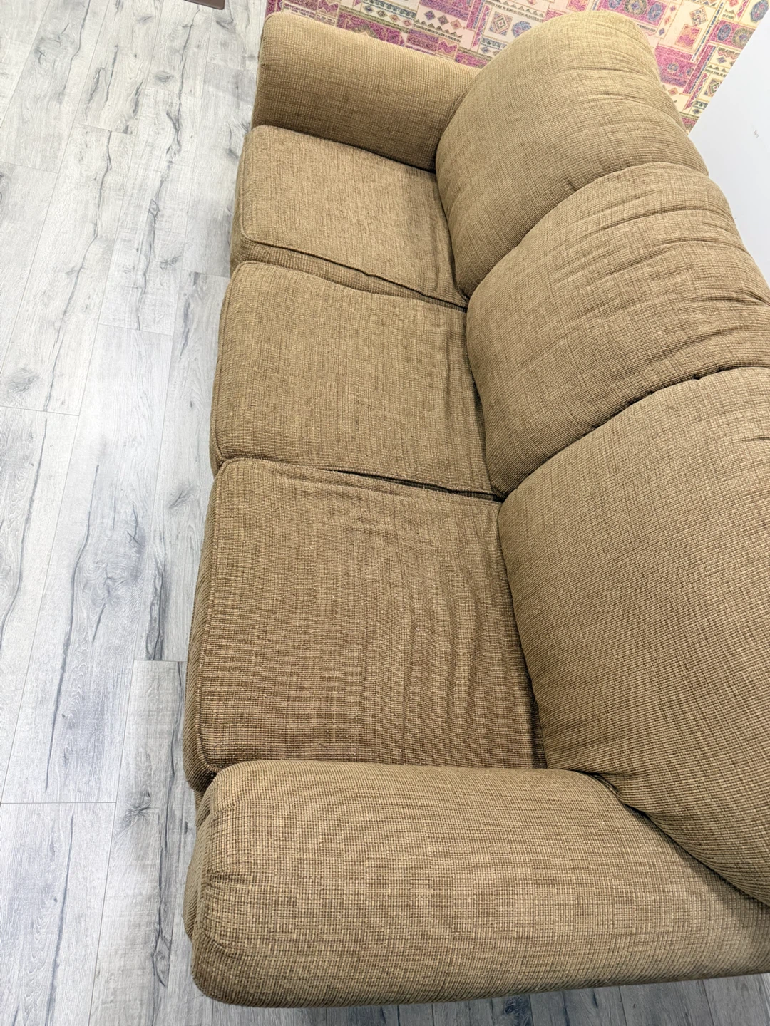 3 Seater Brown Fabric Sofa for Sale - photo 4