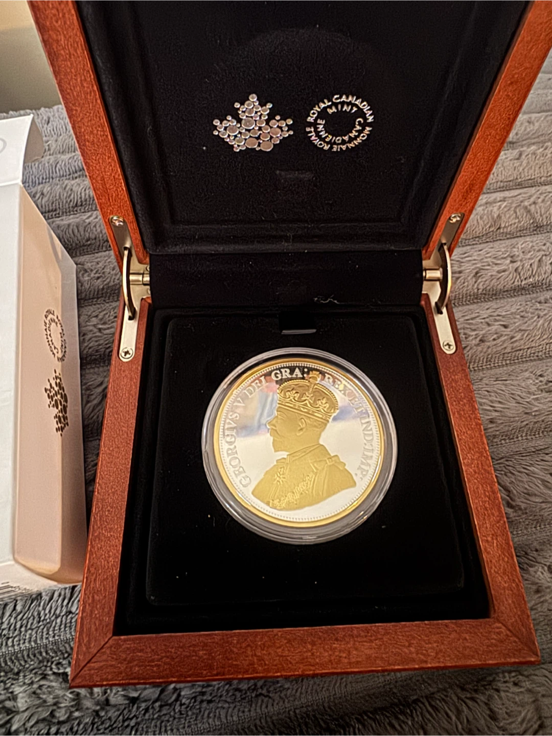 2 oz silver coin Gold plated