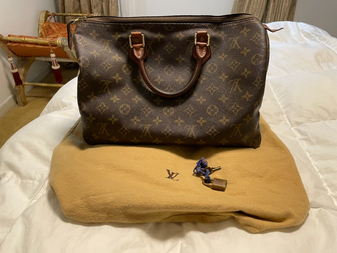 Louis Vuitton Speedy 35 Monogram Canvas Handbag