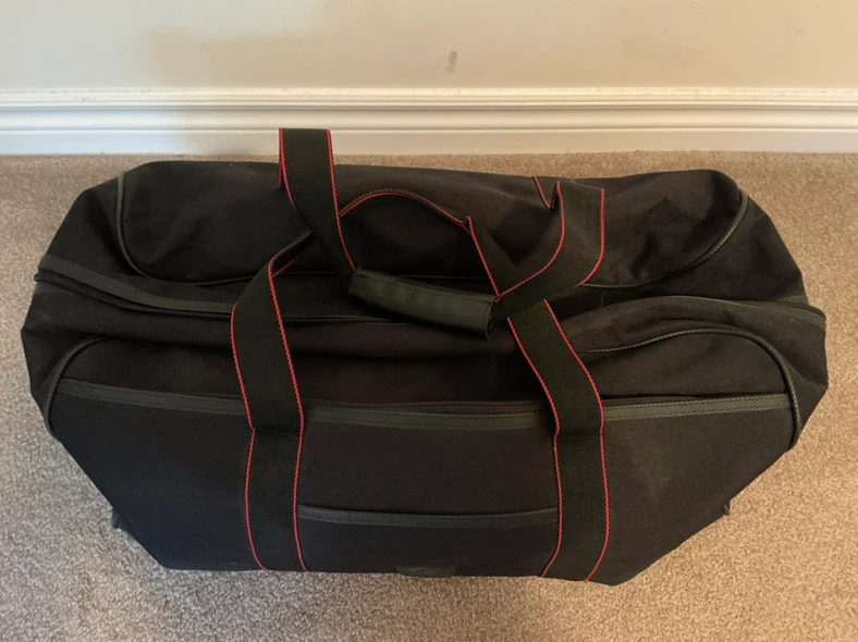 Black Duffle Bag with Red Trim - photo 2