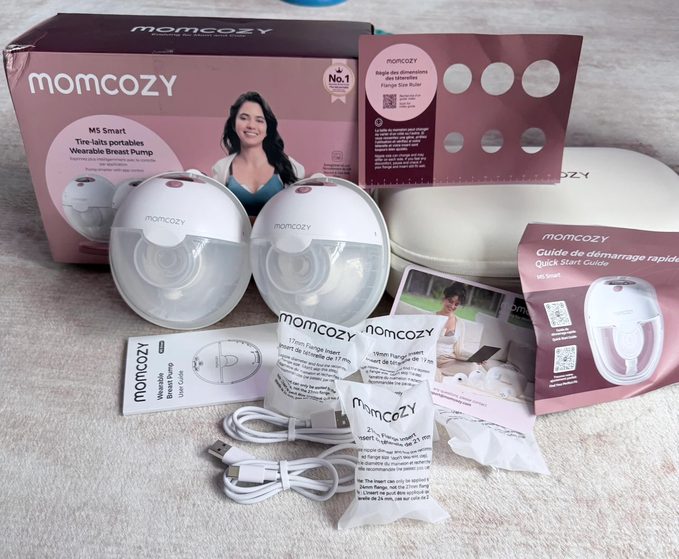 Momcozy M5 Smart Hands-Free Wearable Breast Pump