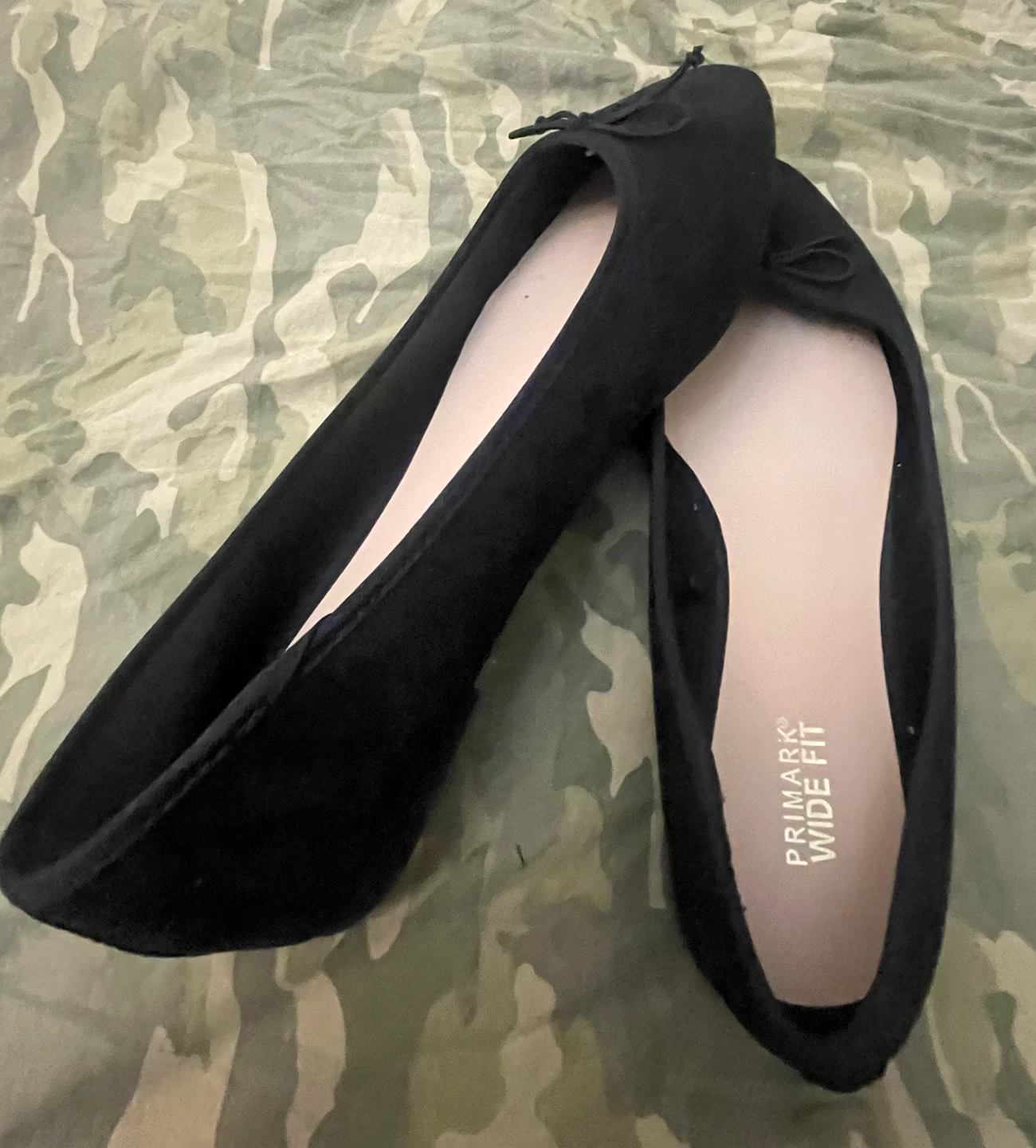 Primark Wide Fit Black Ballet Flats and Sandals size 10 - photo 2