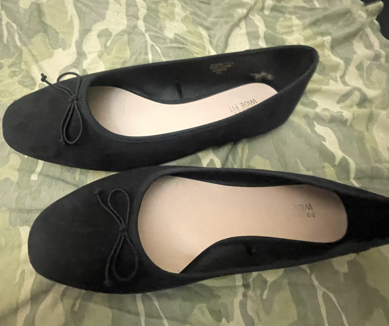 Primark Wide Fit Black Ballet Flats and Sandals size 10 - photo 4