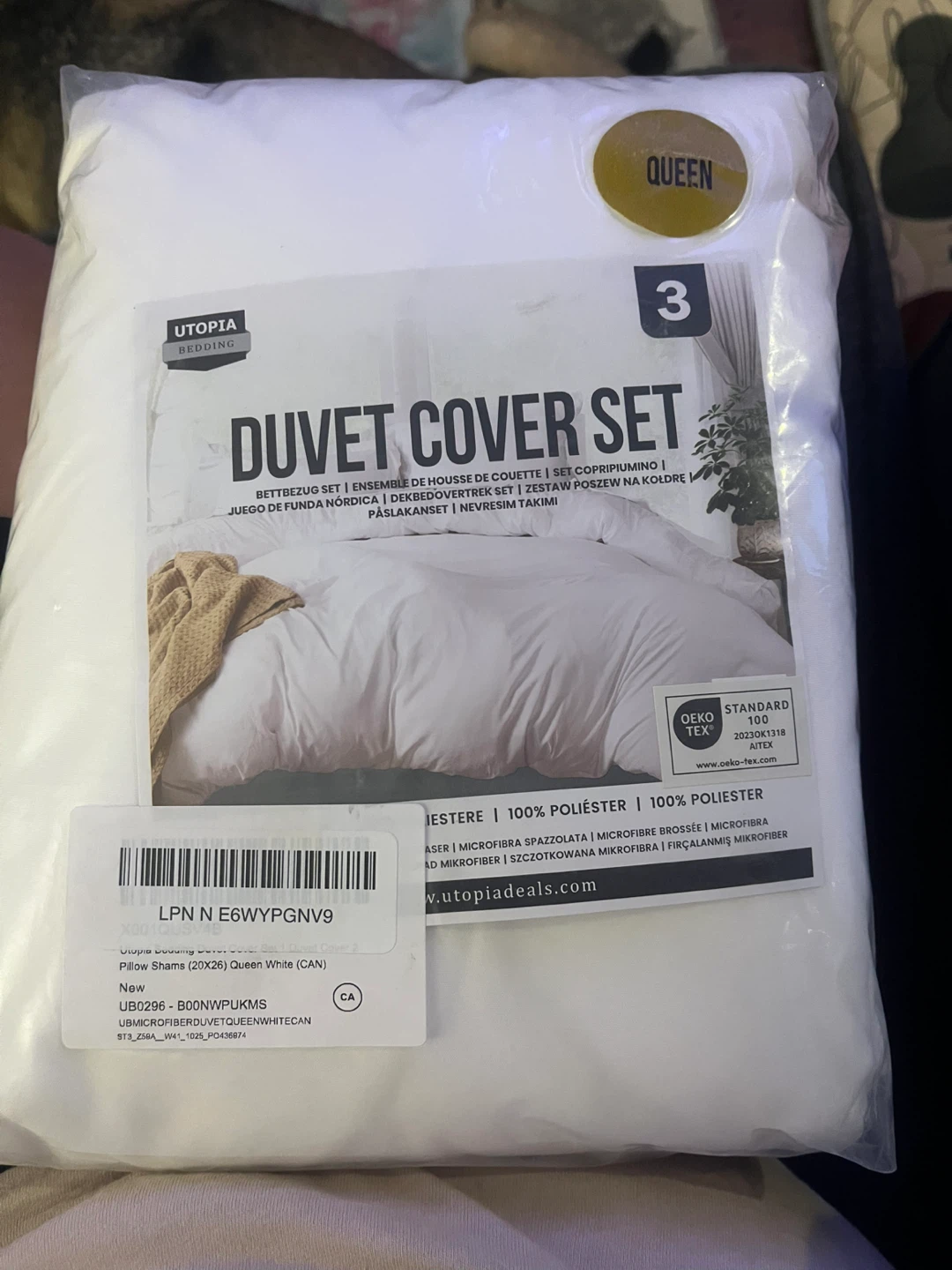 Utopia Bedding Queen Duvet Cover Set - White