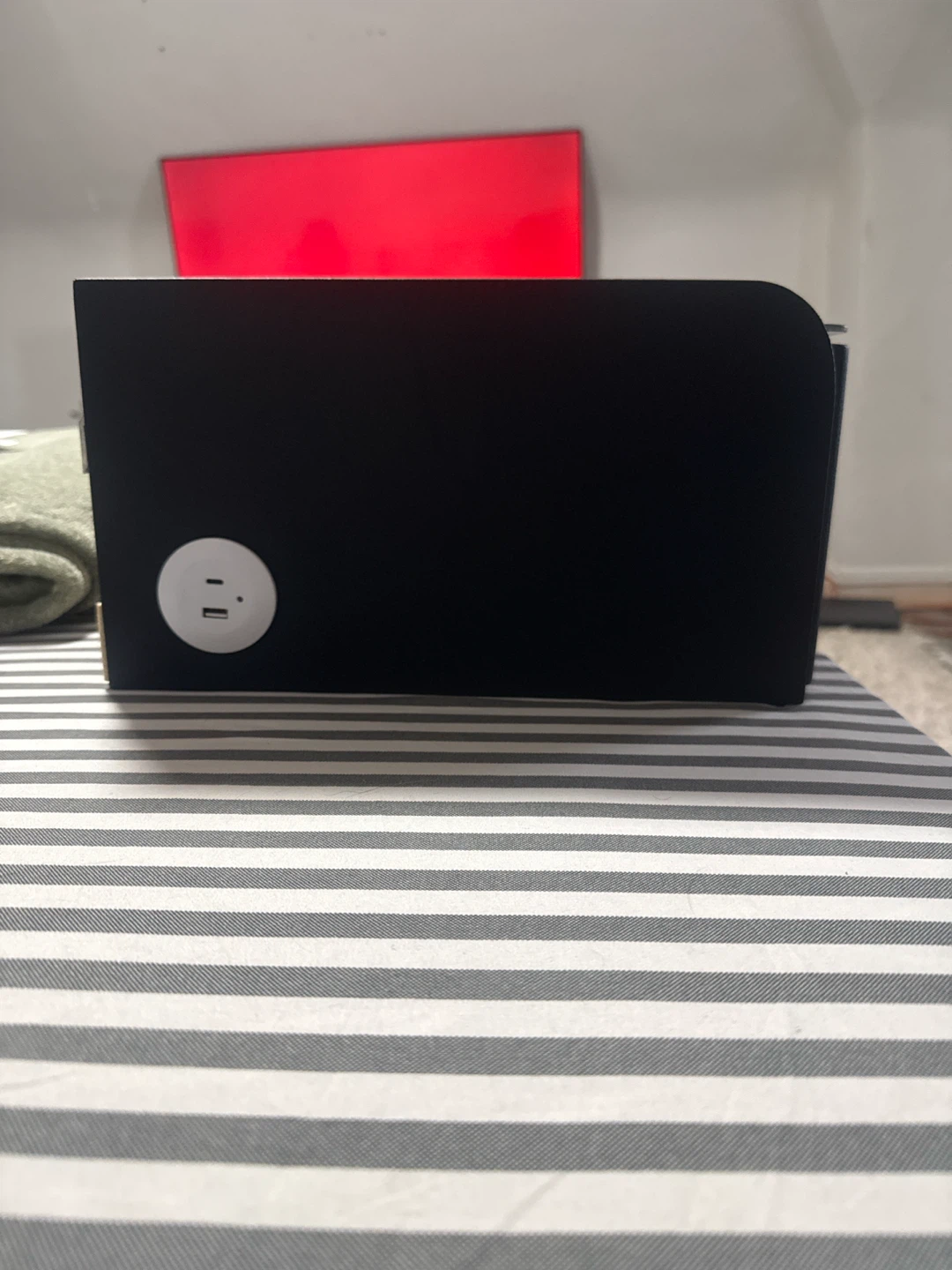 Black Wireless Charging Station with USB Ports - photo 3