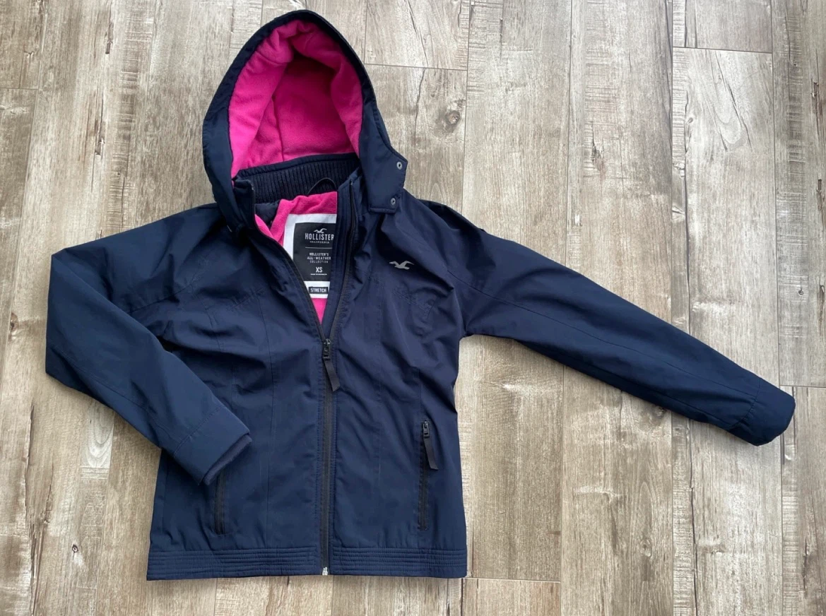 Hollister Navy Blue All-Weather Jacket