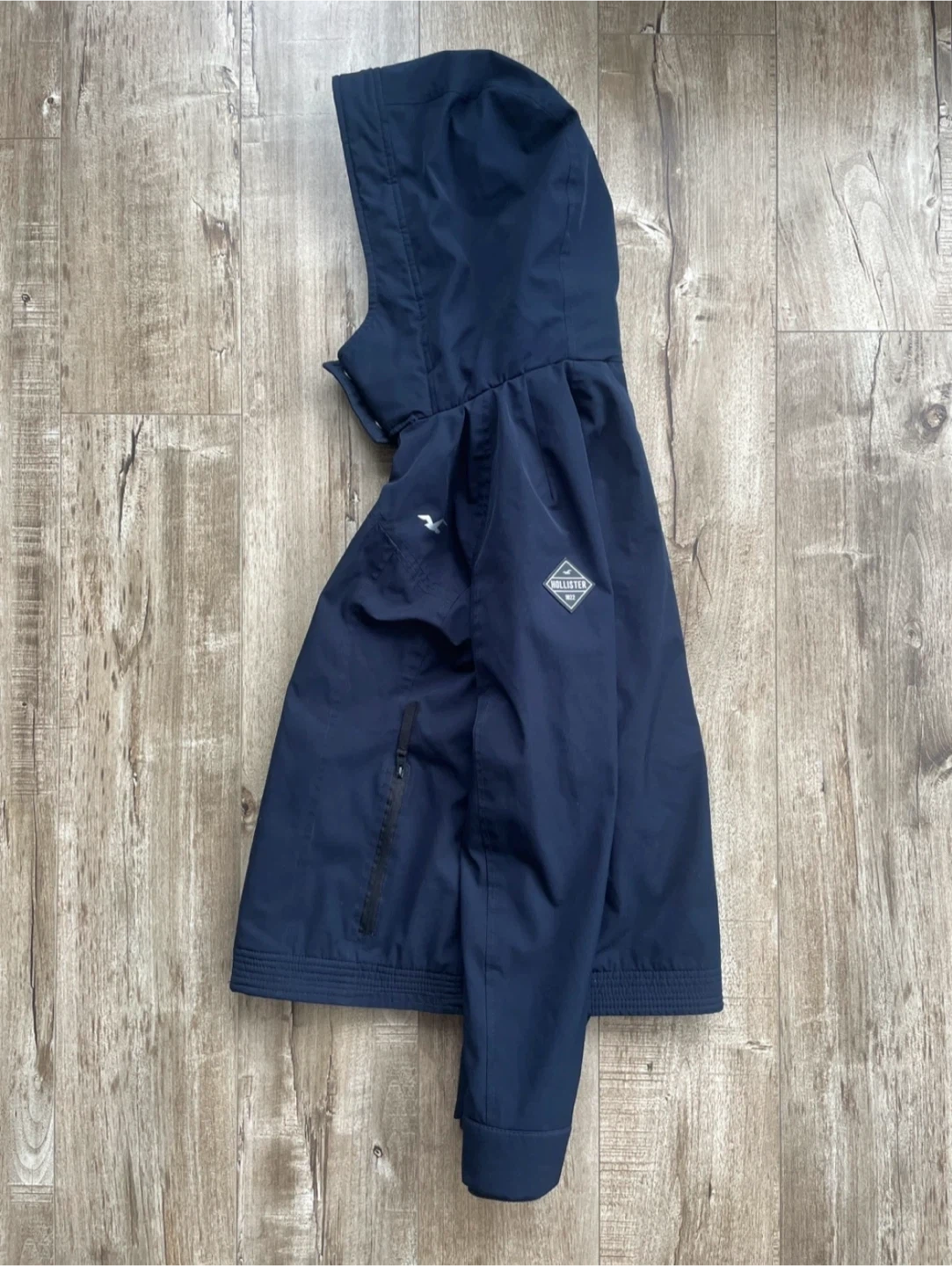 Hollister Navy Blue All-Weather Jacket - photo 3
