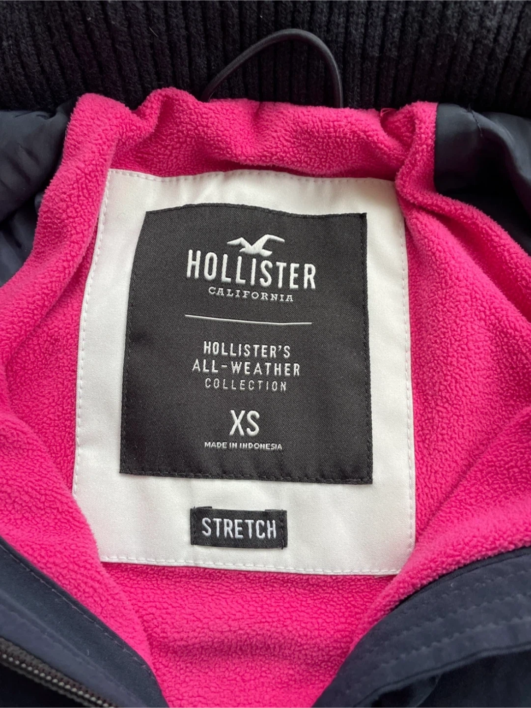 Hollister Navy Blue All-Weather Jacket - photo 4