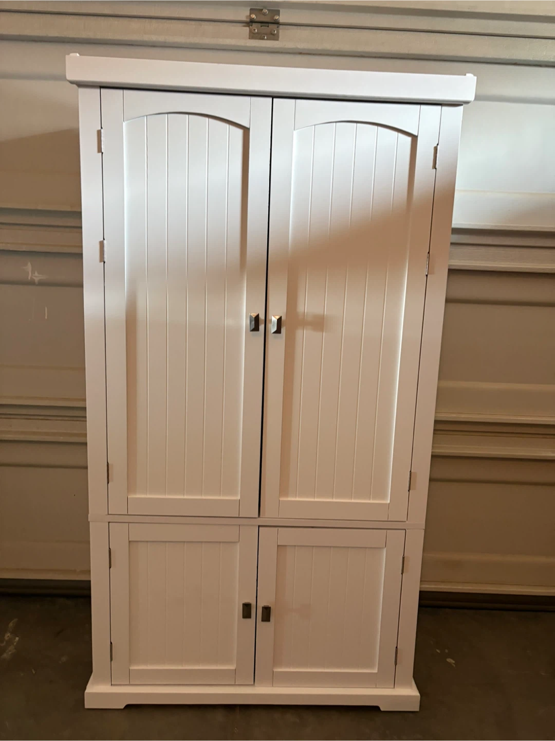 White Storage Cabinet with Double Doors - photo 3