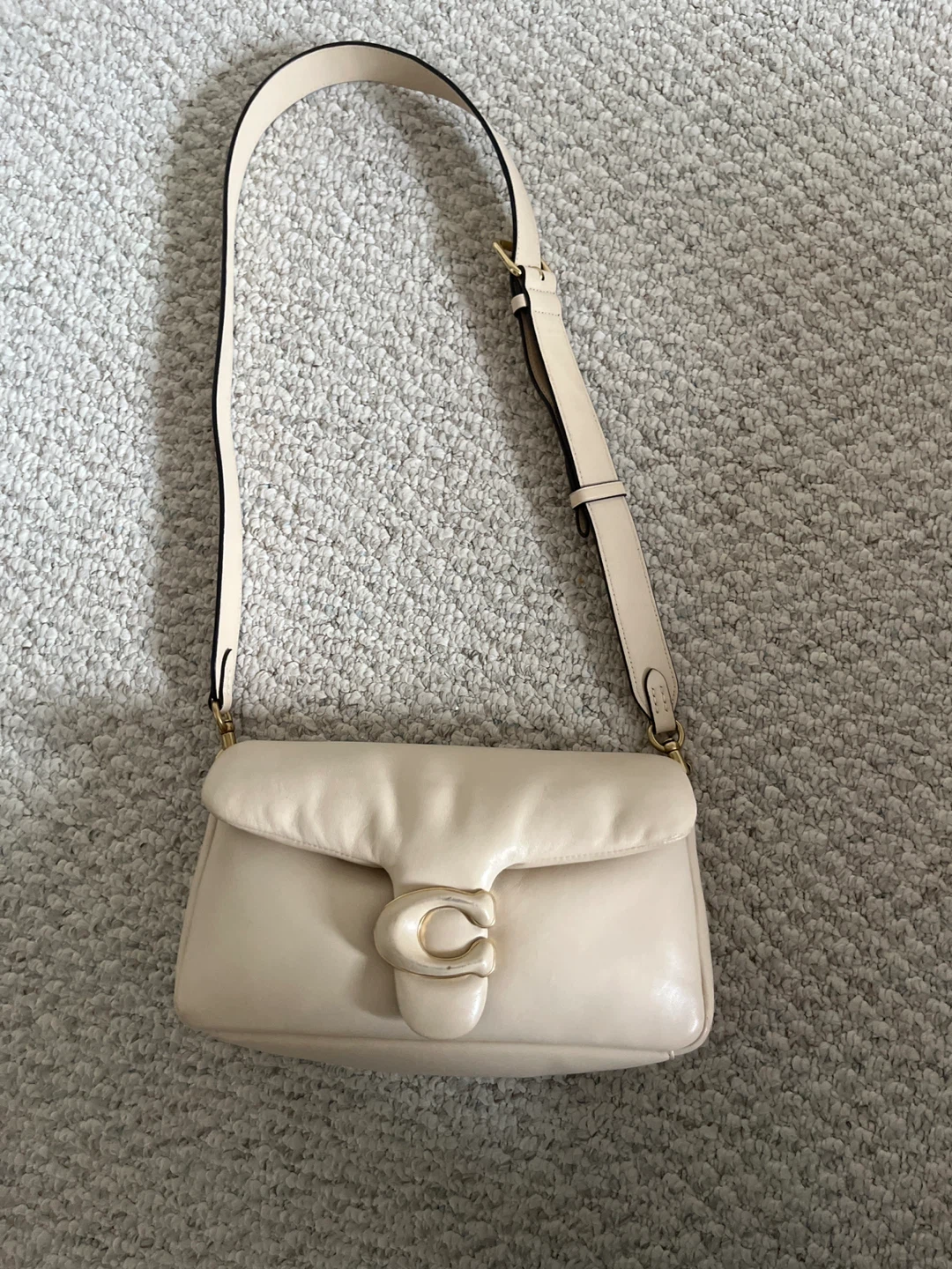 Coach Pillow Tabby Shoulder Bag Cream