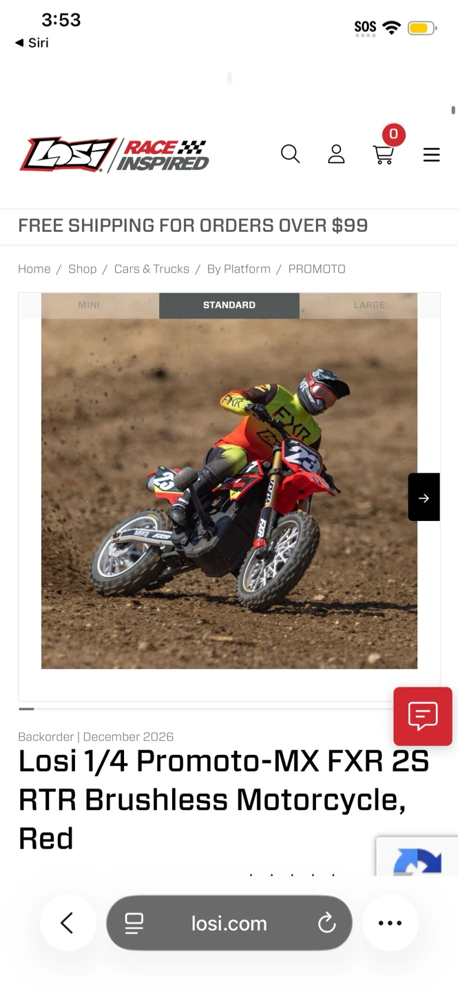 Losi pro moto mx radio controlled dirt bike