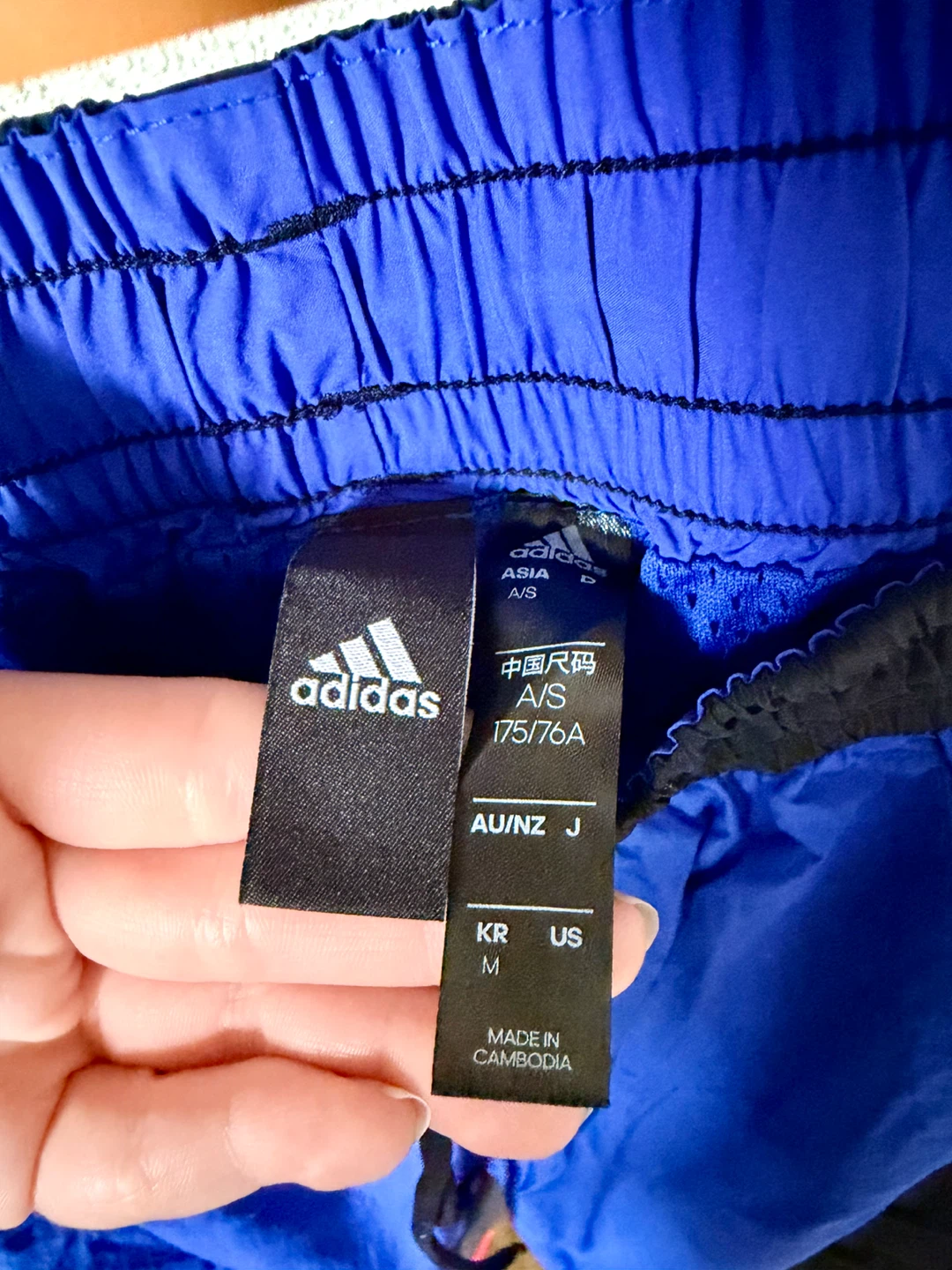 Adidas Track Pants - Blue/Black/Neon pink - photo 3