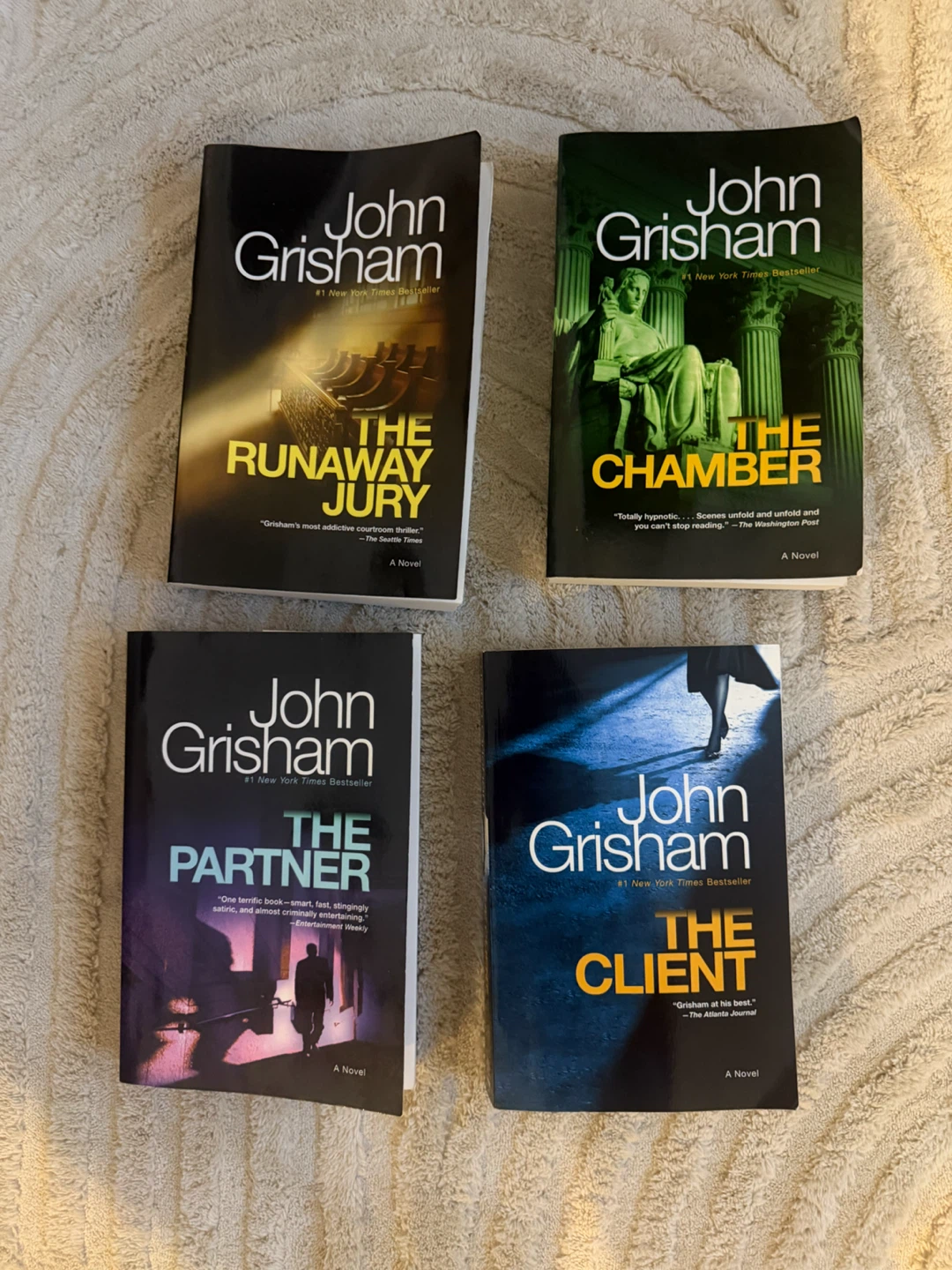 Set of 4 John Grisham Paperback Novels