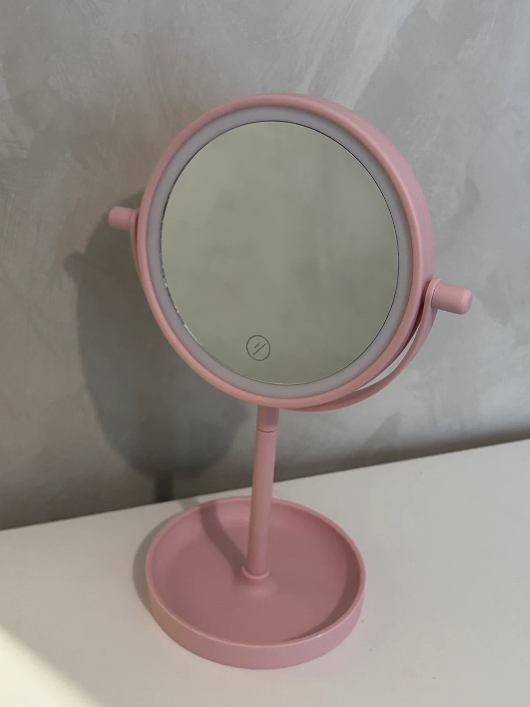 Pink Make-up Mirror with LED Light 12” - photo 2