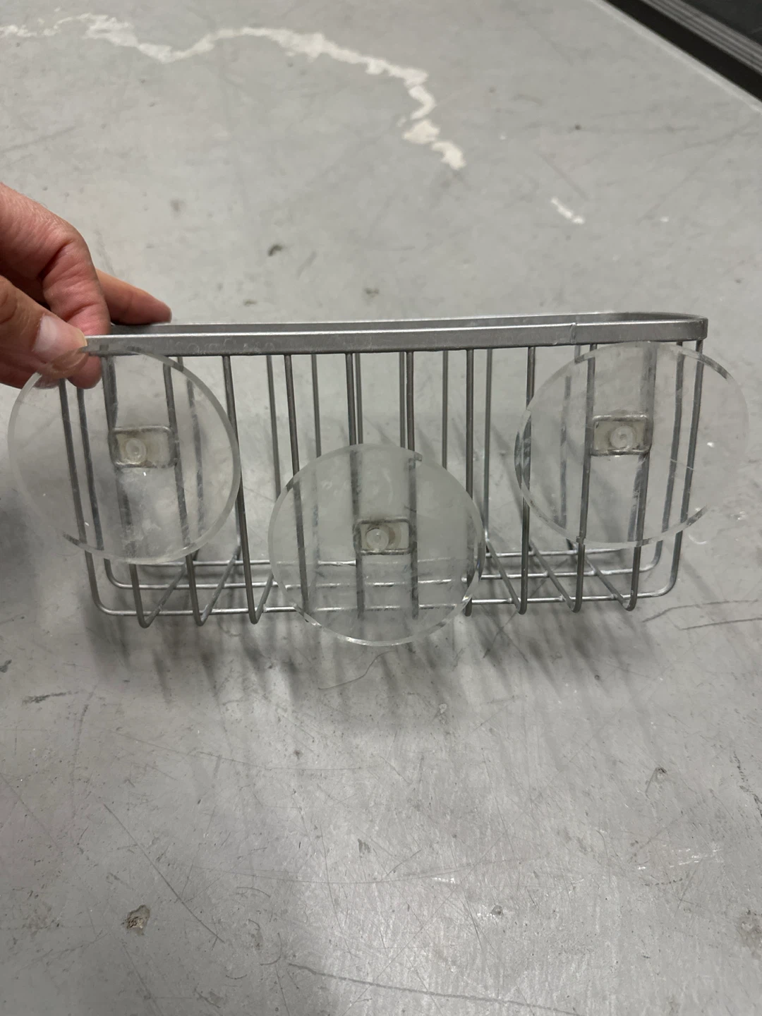 Metal Wire Shower Caddy Basket with Suction Cups - photo 2