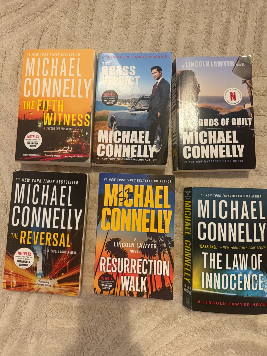 Michael Connelly The Lincoln Lawyer Series 6 Book Set