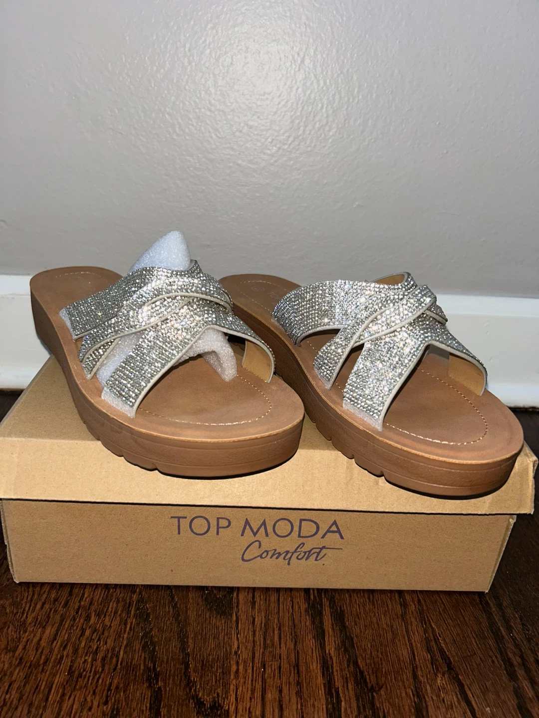 Top Moda Crystal Slide Sandals - photo 2