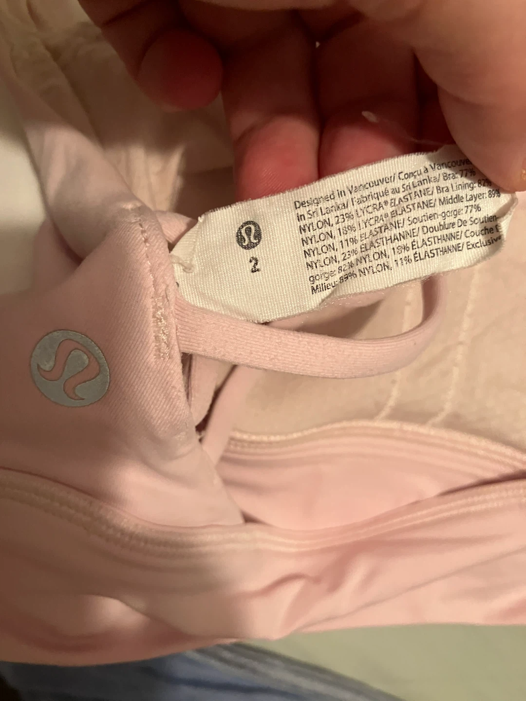 Lululemon Pink Sports Bra Size 2 - photo 3