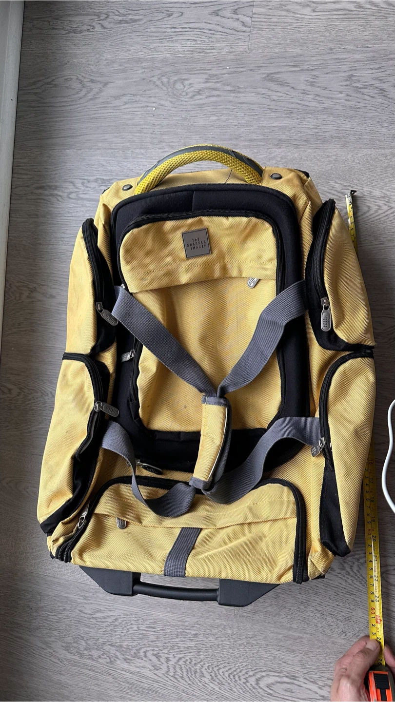 Yellow Travel Bag with Wheels