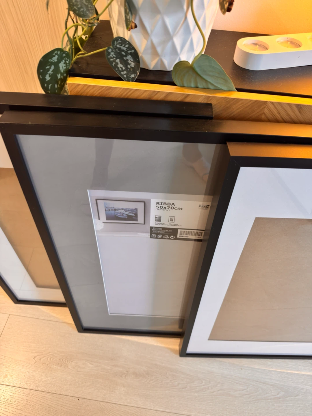 Picture Franes IKEA RIBBA 50x70cm Black - photo 3