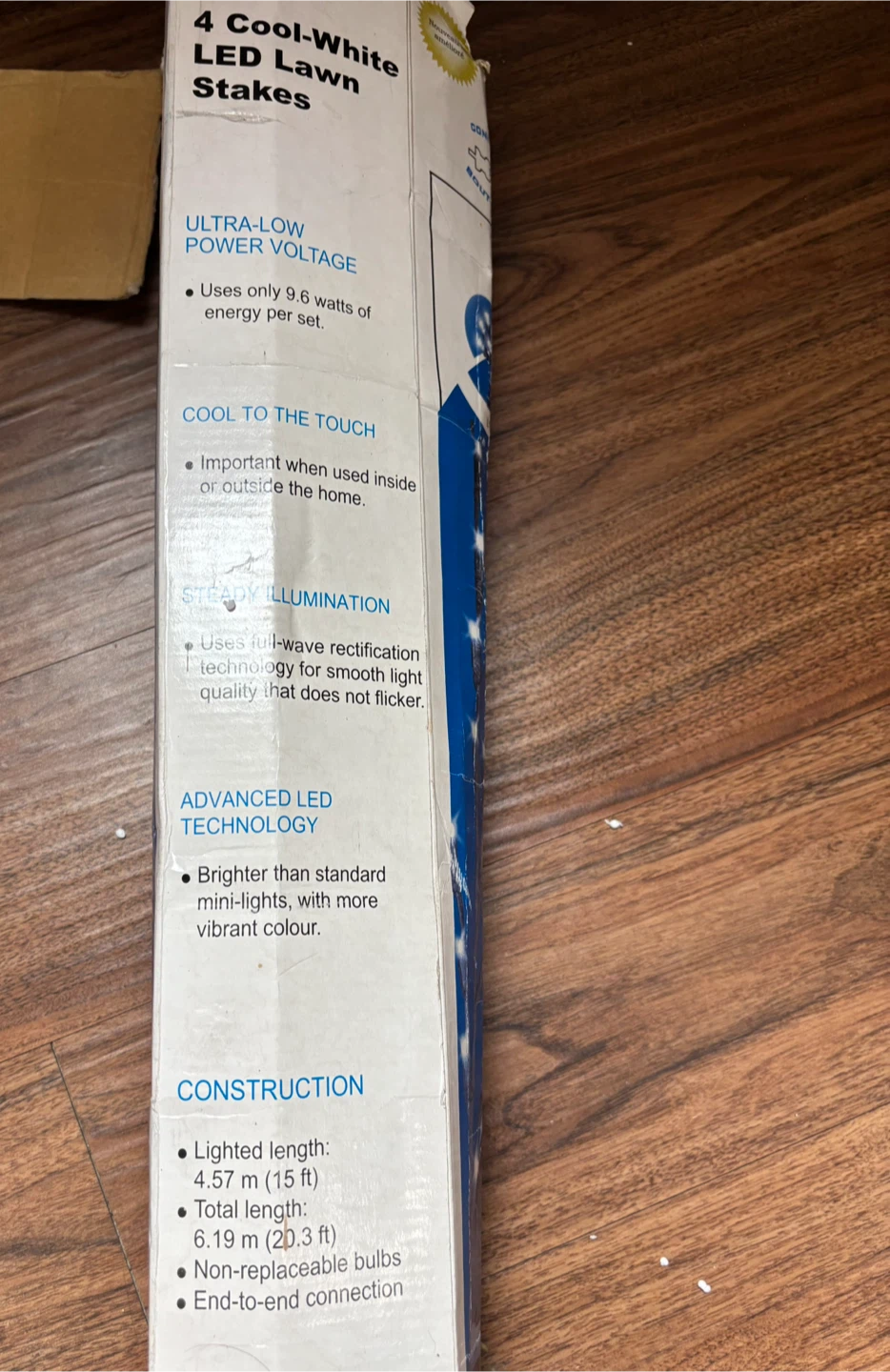 Set of 4 Cool White LED Lawn Stakes - photo 2