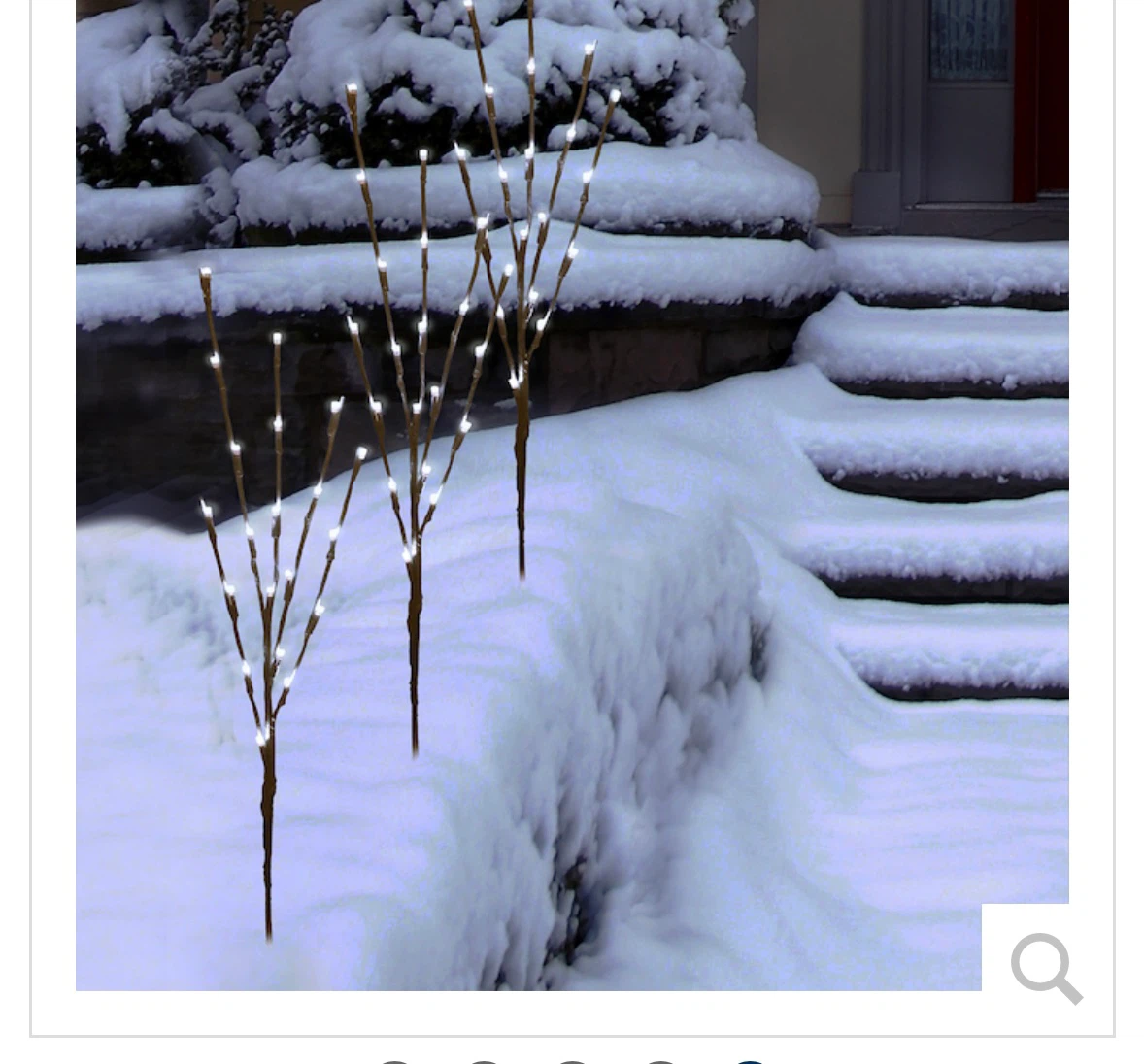 Set of 4 Cool White LED Lawn Stakes - photo 4