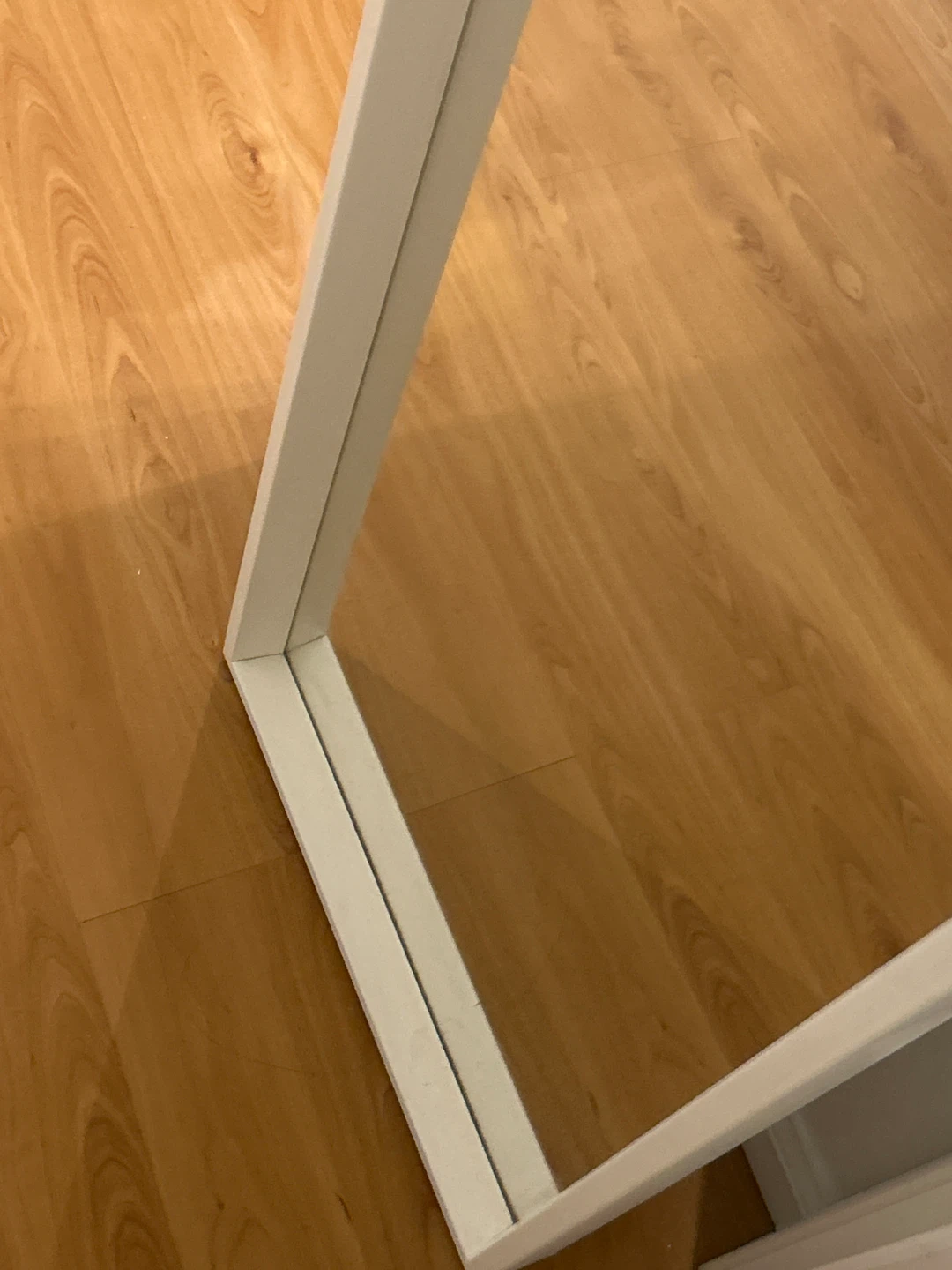 White Framed Full Length Mirror - photo 4