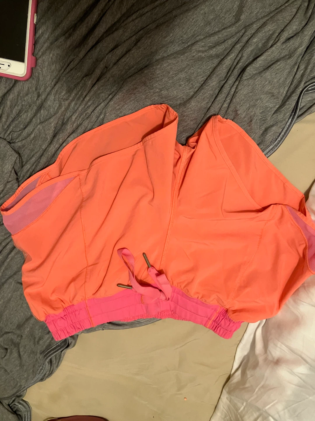 Lululemon Orange Running Shorts Size 8