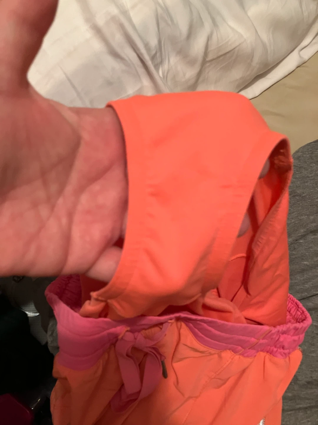 Lululemon Orange Running Shorts Size 8 - photo 3