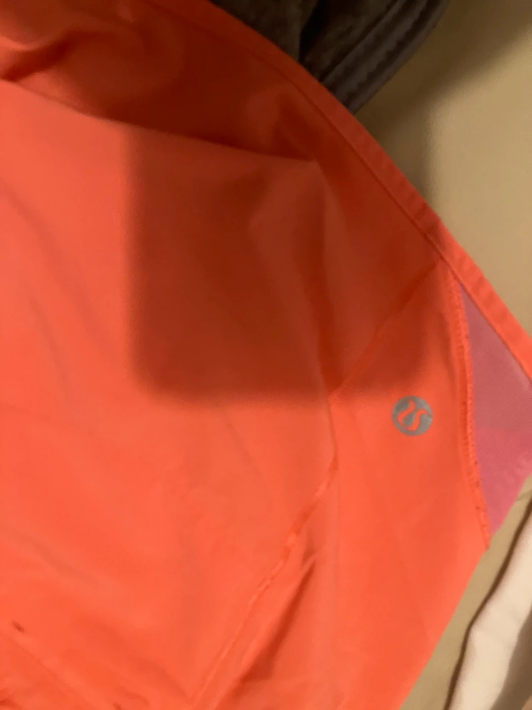 Lululemon Orange Running Shorts Size 8 - photo 4