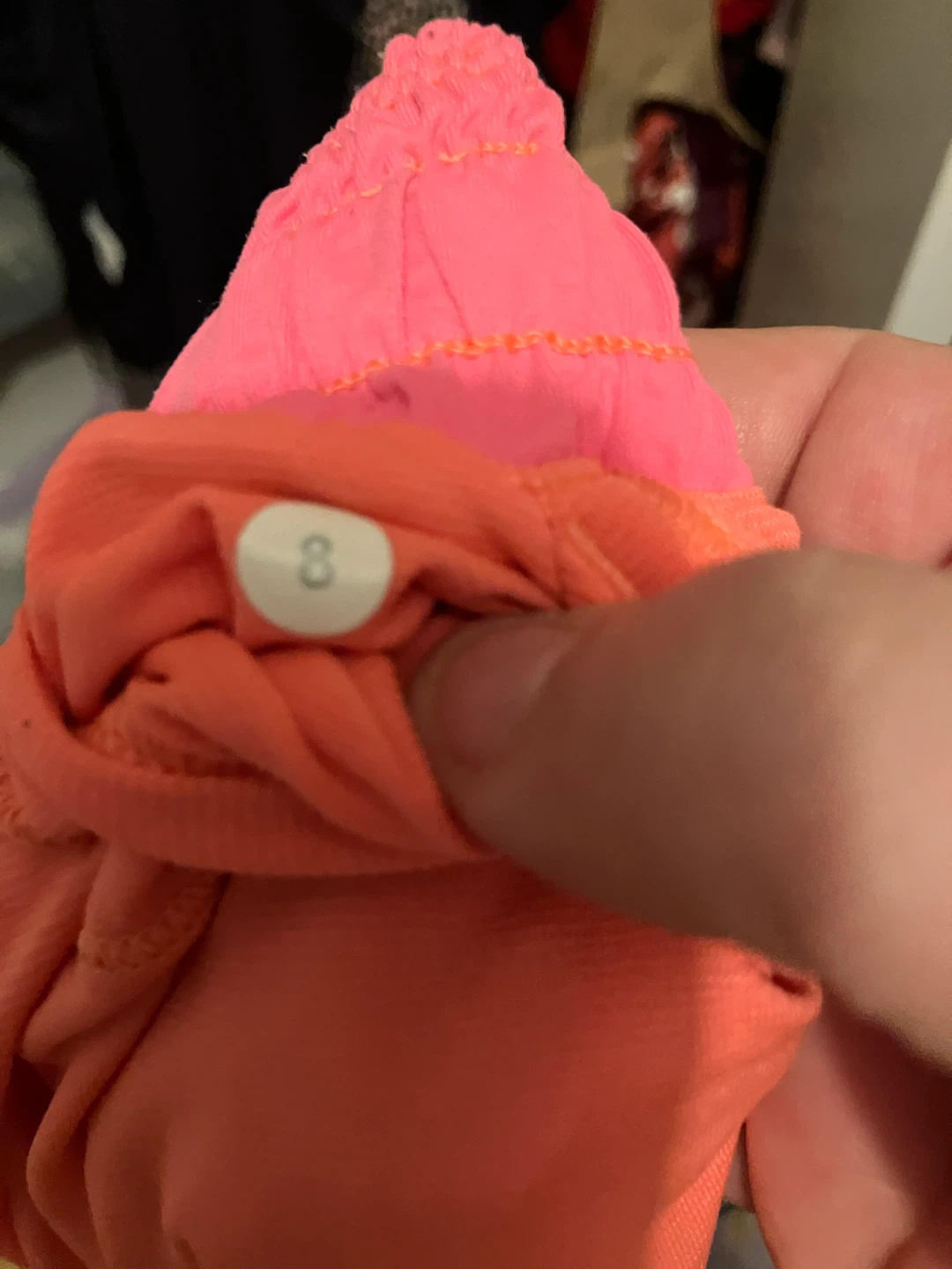 Lululemon Orange Running Shorts Size 8 - photo 5