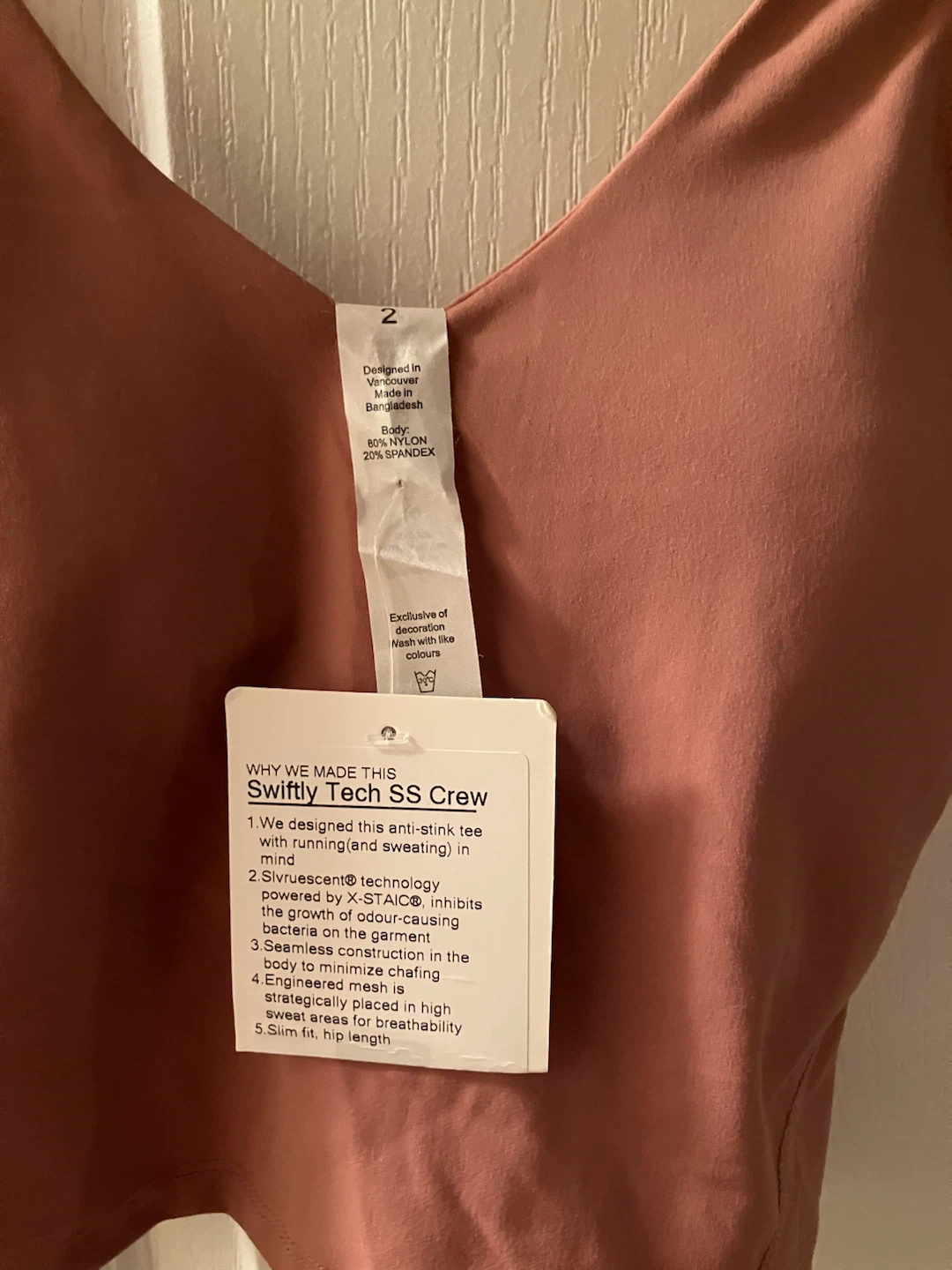 Lululemon Swiftly Tech SS Crew Tank Top Size 2 - photo 2