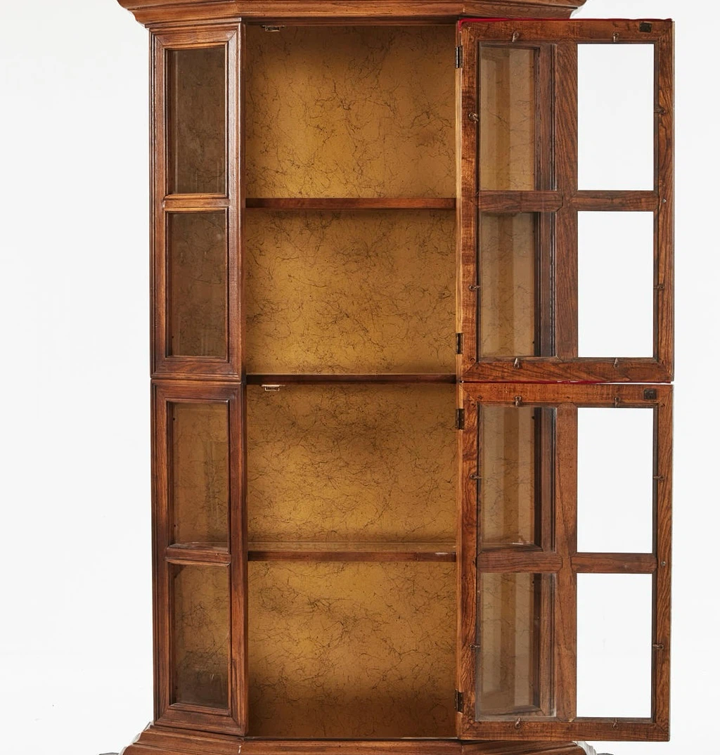 Traditional Solid Oak Wood Curio/Display Cabinet - photo 2
