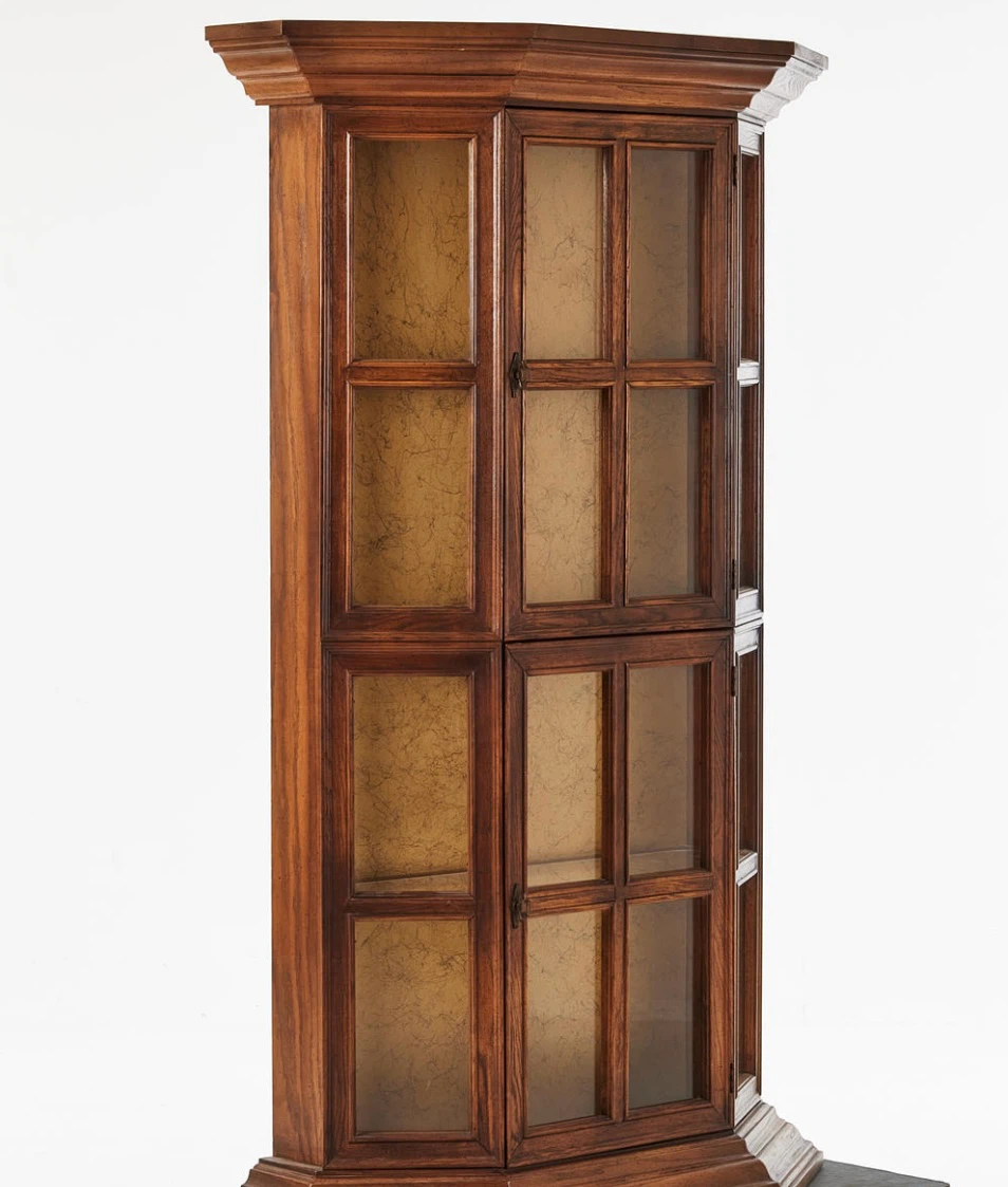 Traditional Solid Oak Wood Curio/Display Cabinet - photo 5