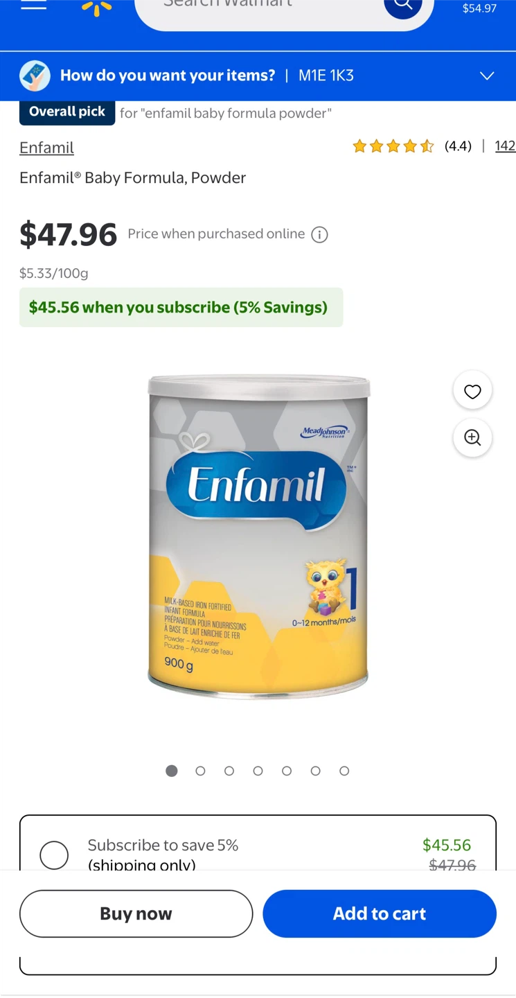 Enfamil Baby Formula, Powder, 900g